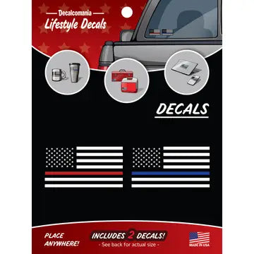 Thin Red Line/ Thin Blue Line Combo Pk Decals