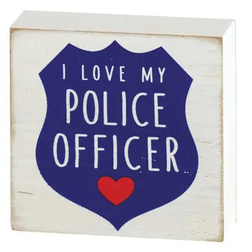 Police Officer Tabletop Block