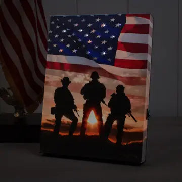 Let Freedom Ring 8x6 Lighted Tabletop Canvas