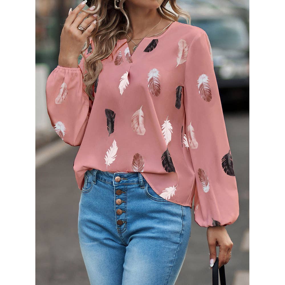 Free Spirit Feather Blouse