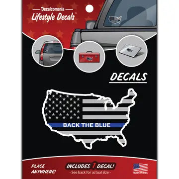 United States Back the Blue Decal