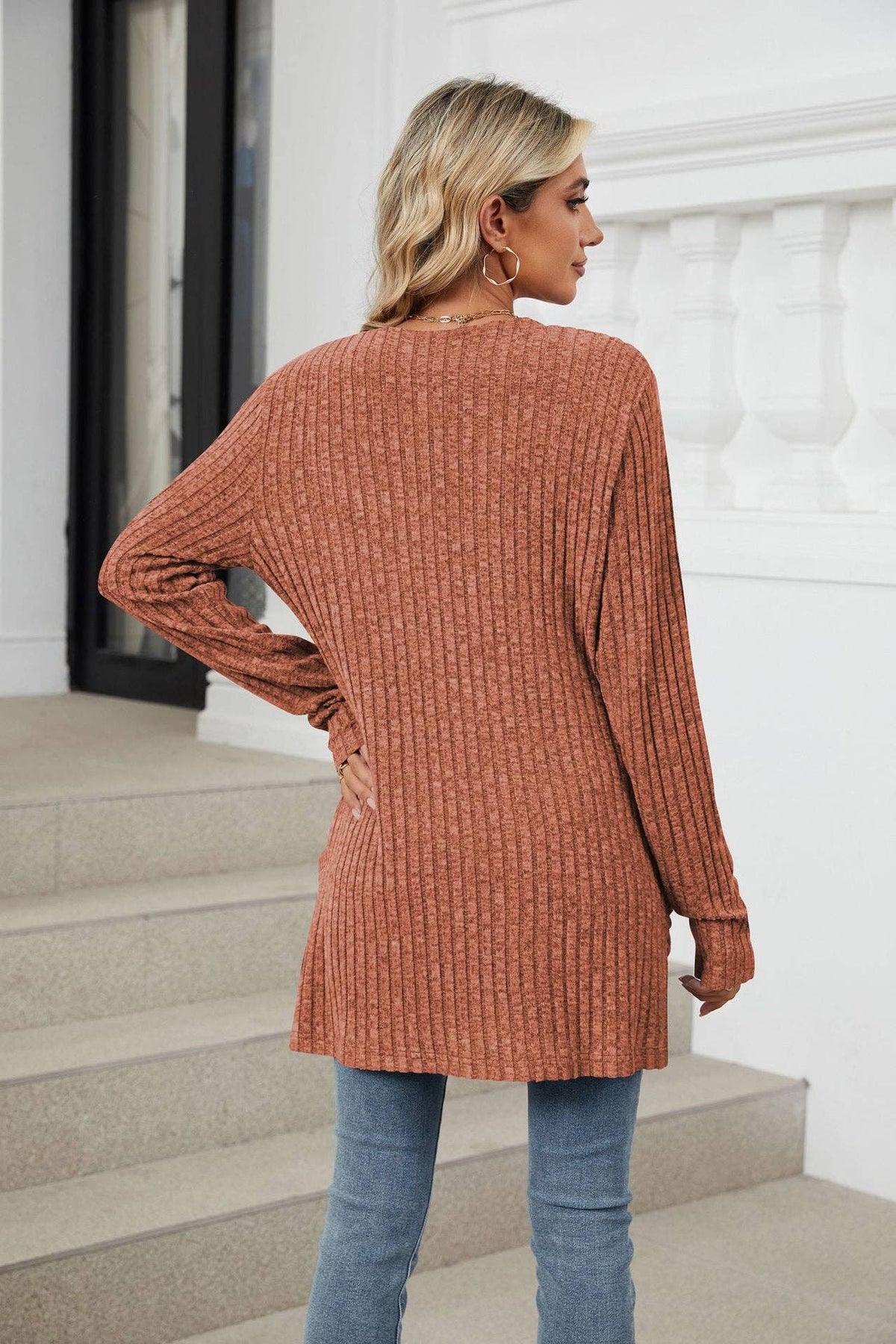 Cozy on Repeat Ribbed Cardigan