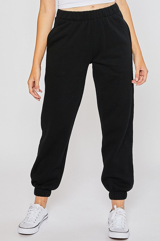 Fleece Jogger With Elastic Waist Bank