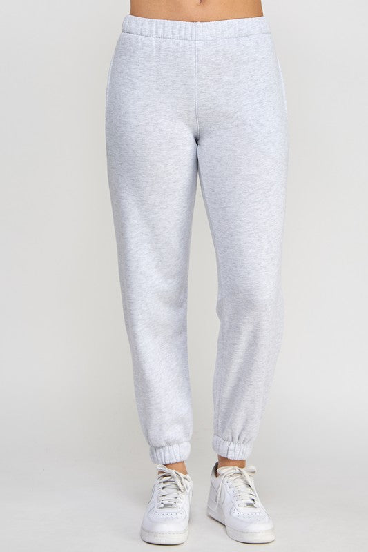 Fleece Jogger With Elastic Waist Bank