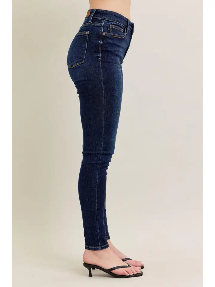 Core High Waisted Skinny with Hand Sanding DK