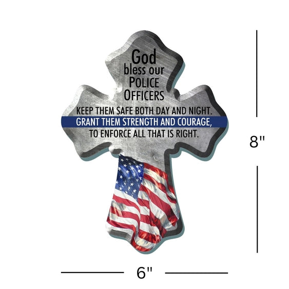 Police Officer Wooden Cross