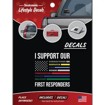 I Support Our First Responders Decals
