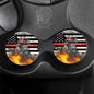 Firefighter -Red Line - First Responder - Car Coasters