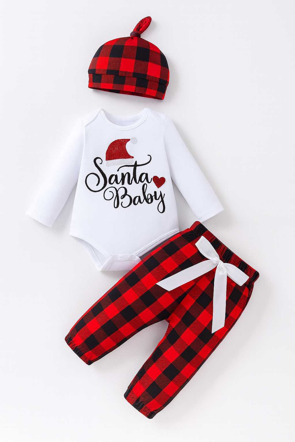Santa Baby Cotton 3pcs Outfit