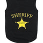 Sheriff Dog T-Shirt Outfit your pooch