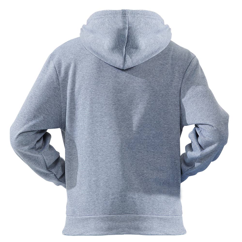 Men's Fleece Lined Pullover Hoodie: Navy / XL