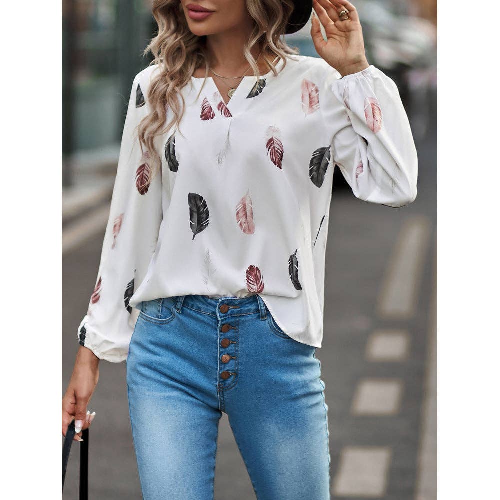 Free Spirit Feather Blouse