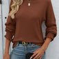 Meet Me for Coffee Ruffle Cuff Top
