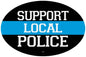 Support Local Police - Black with Blue Line