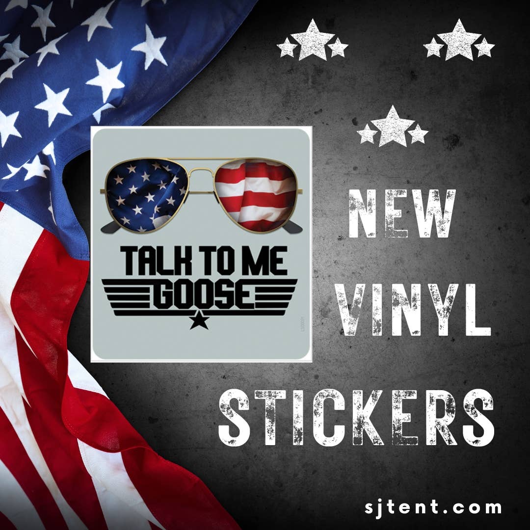 Police badge with blue line large 4" x 4.25" vinyl sticker