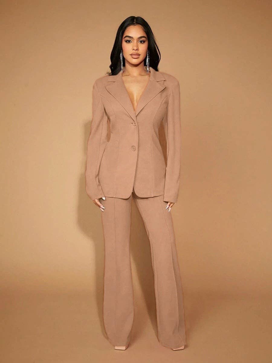 High Waist Straight Leg Pants Women's Work Trousers: Light Gray / 95%Polyester + 5%Spandex / XL