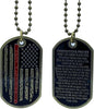 Red line American Flag Design Firefighter Challenge Coin, Fireman Prayer Dog Tag Necklace