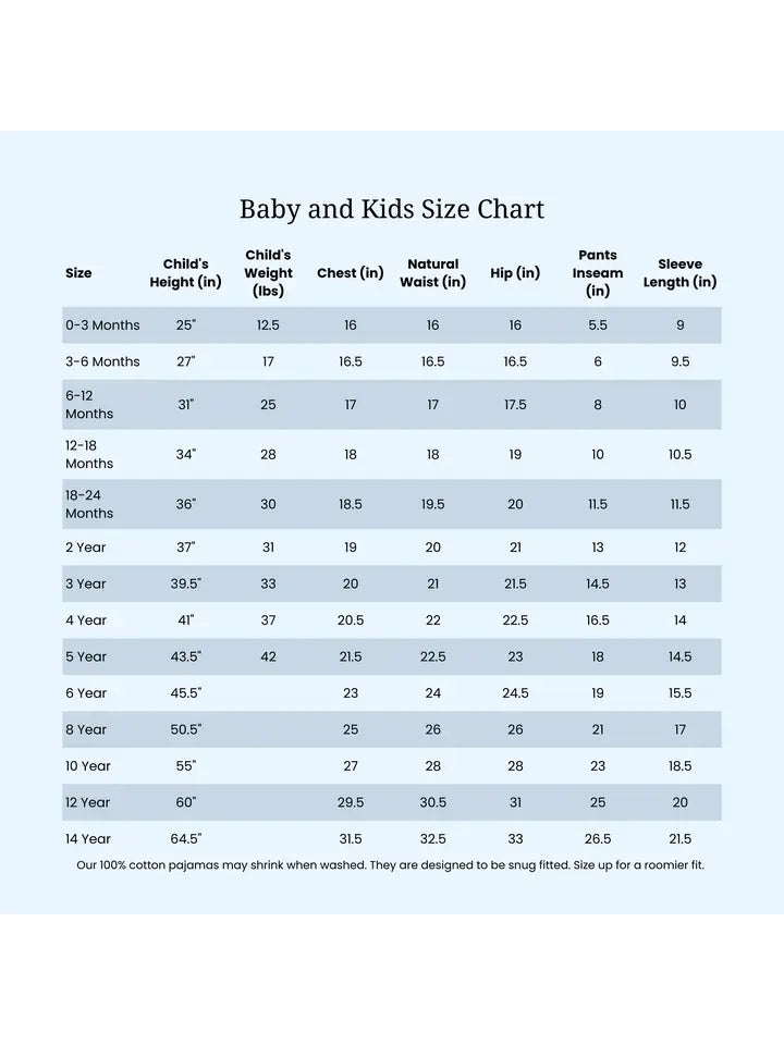 Kids Two Piece Cotton Pajamas Police Dog