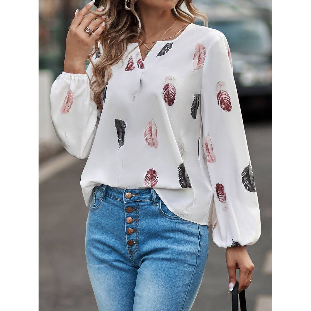 Free Spirit Feather Blouse