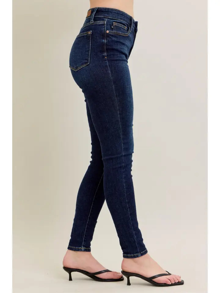 Core High Waisted Skinny with Hand Sanding DK