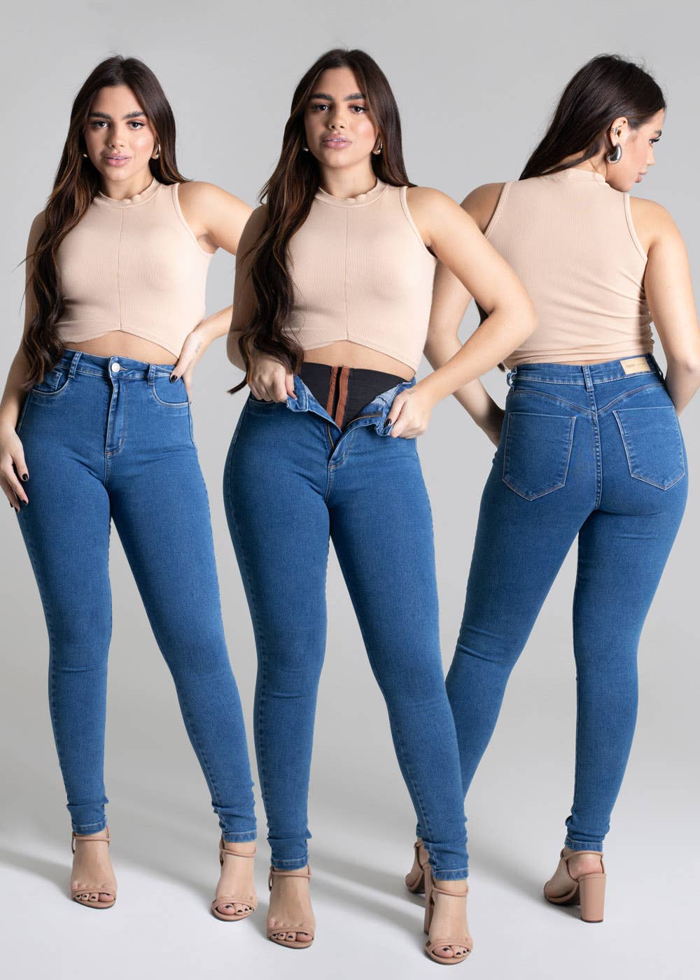 Sawary Super Shaper High-Waisted Jeans - Perfect Fit Jeans : 10