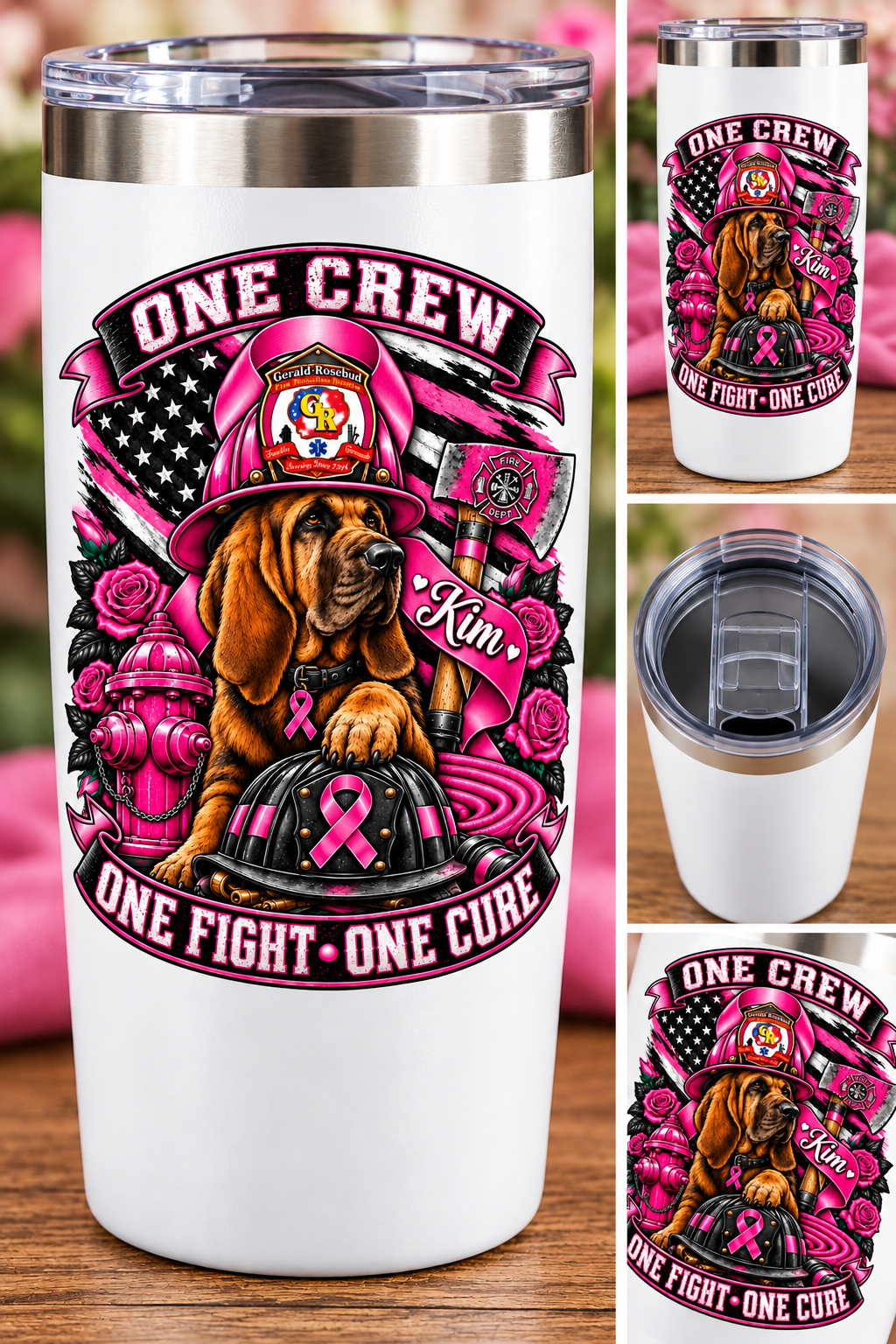 Kim Noyes 20 oz custom tumbler