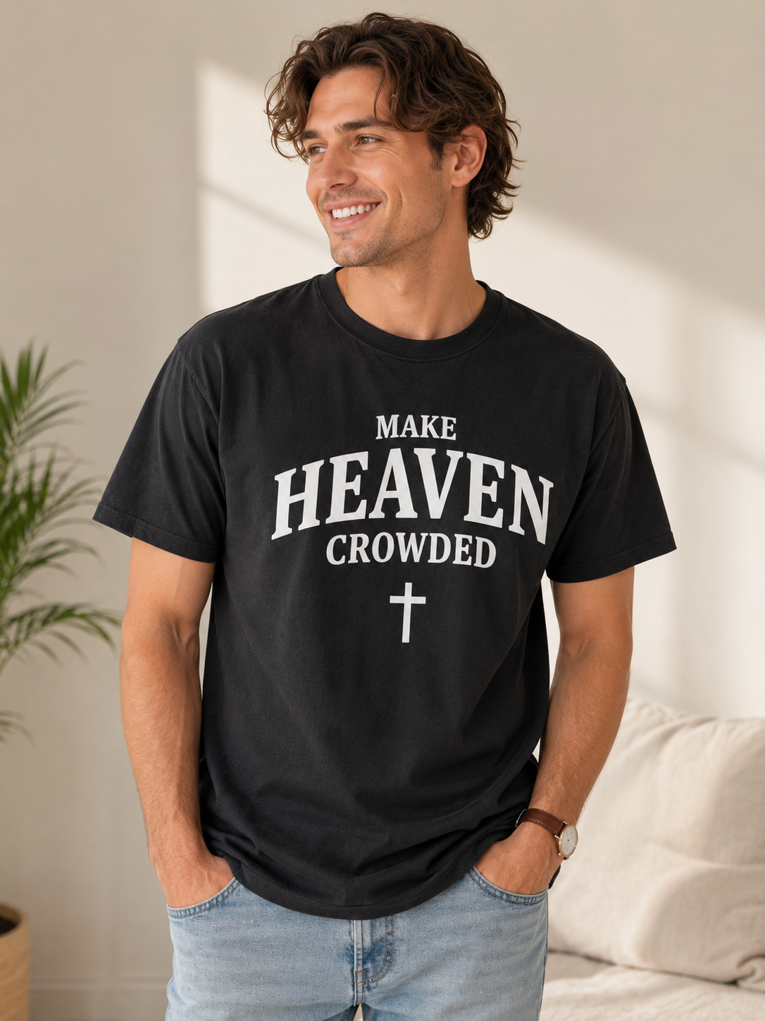 Make Heaven Crowded™ Faith-Based Christian T-Shirt | Inspirational Unisex Tee