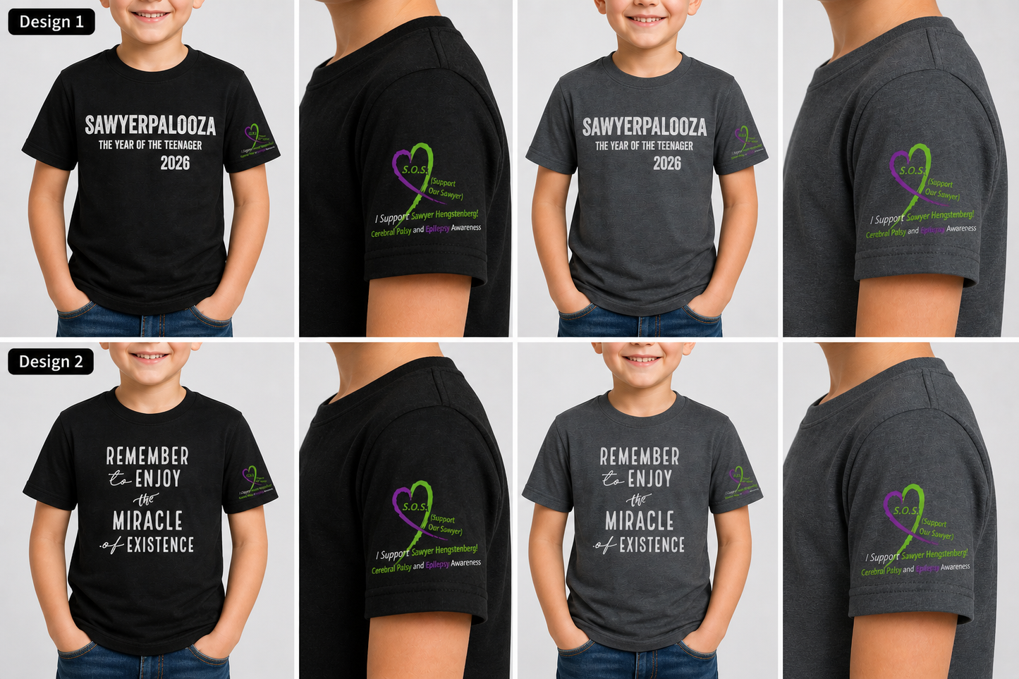 Sawyerpalooza T-Shirt Fundraiser child size