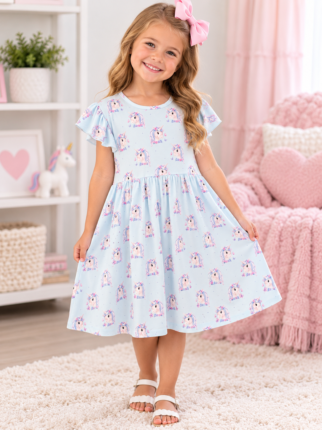 Magical Unicorn Twirl Dress – Pete + Lucy 🦄✨