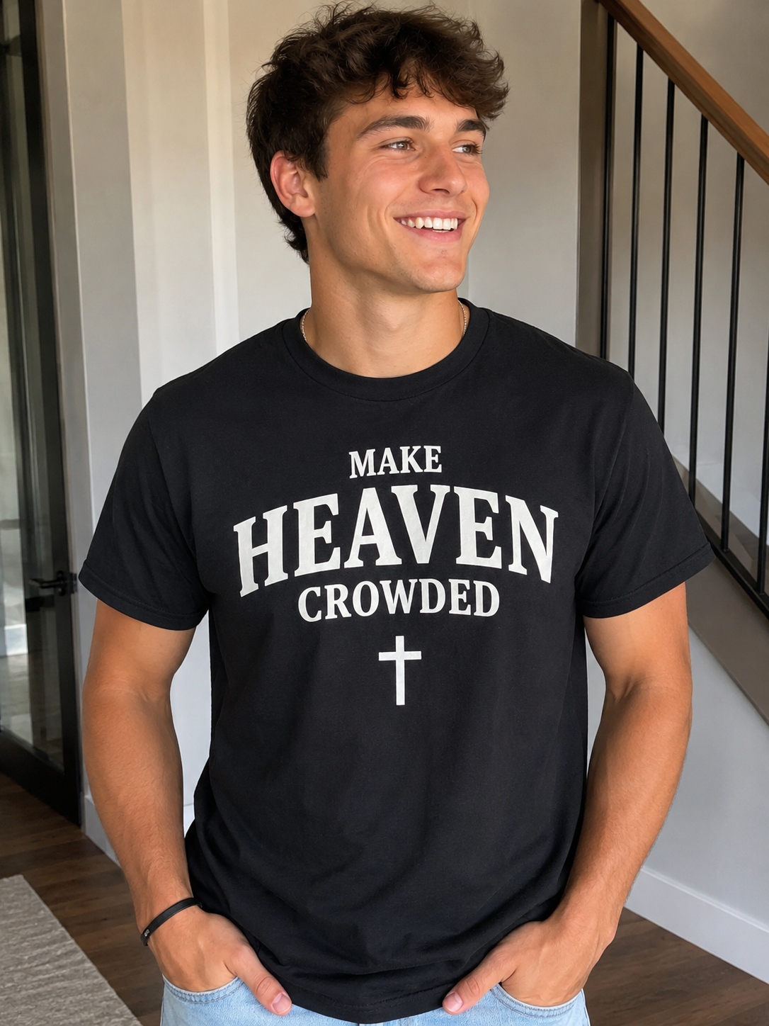 Make Heaven Crowded™ Faith-Based Christian T-Shirt | Inspirational Unisex Tee