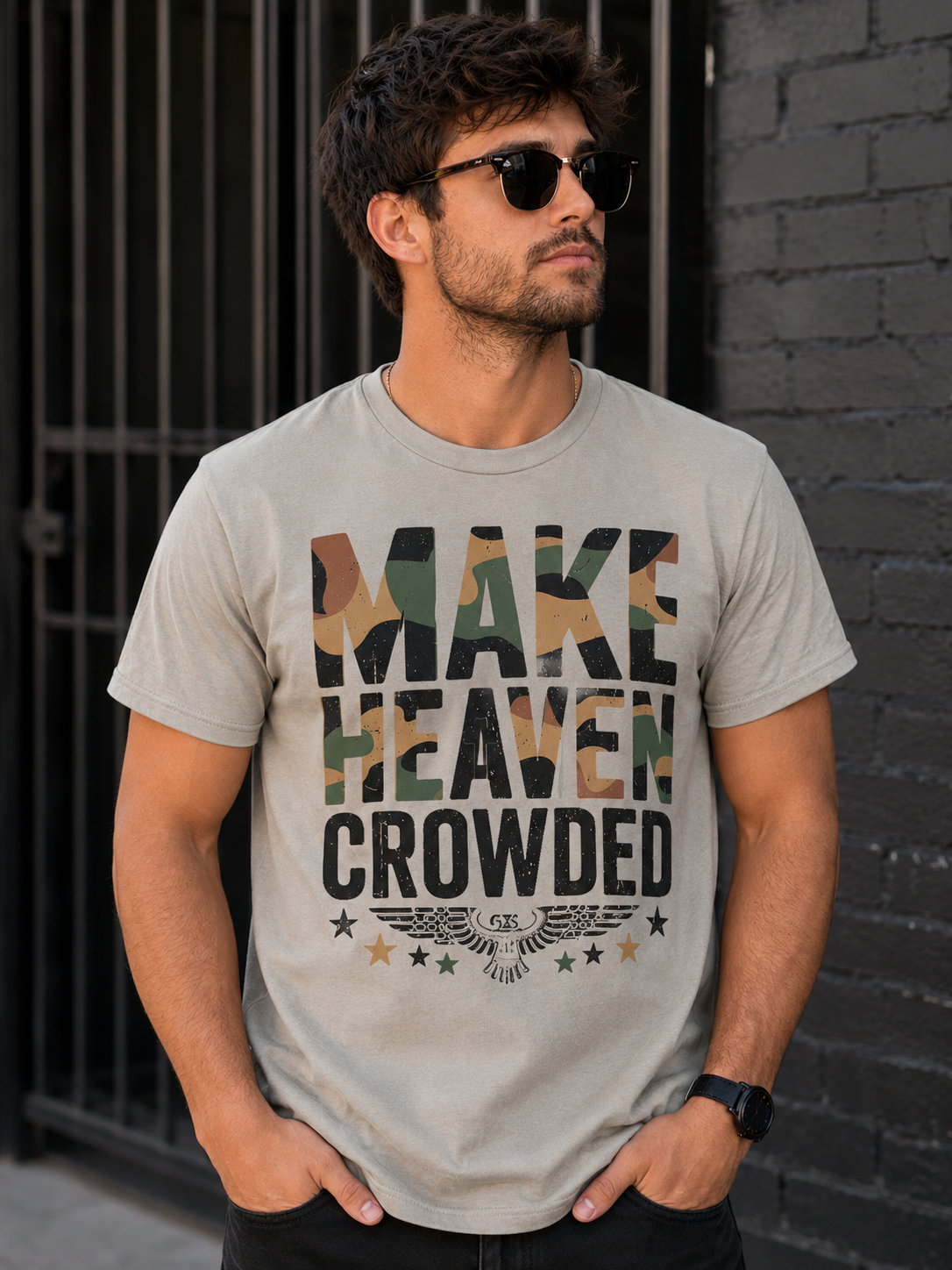 Make Heaven Crowded™ Faith-Based Christian T-Shirt | Inspirational Unisex Tee