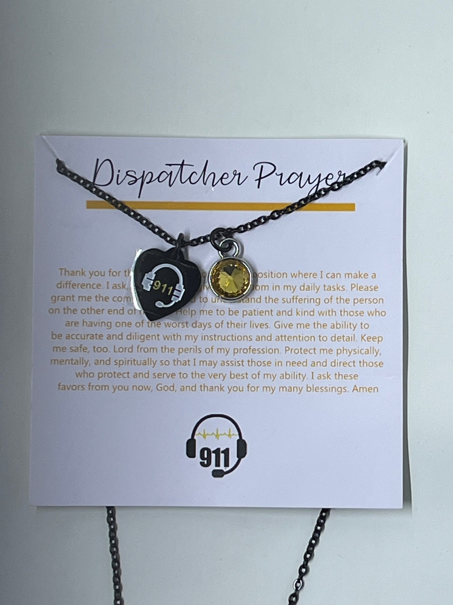 Dispatcher Prayer Necklace