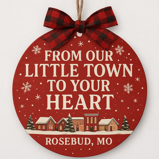 Rosebud Christmas Ornament