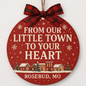 Rosebud Christmas Ornament