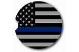 Thin Blue Line Car Coasters