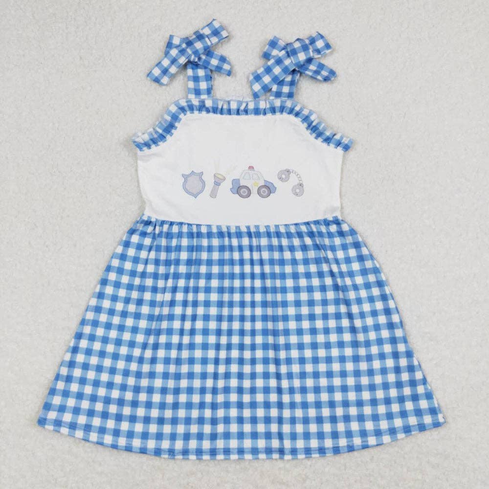 Baby Girls Police Blue Sibling Designs Rompers Outfits Clothes Sets: 2T / Boys Set