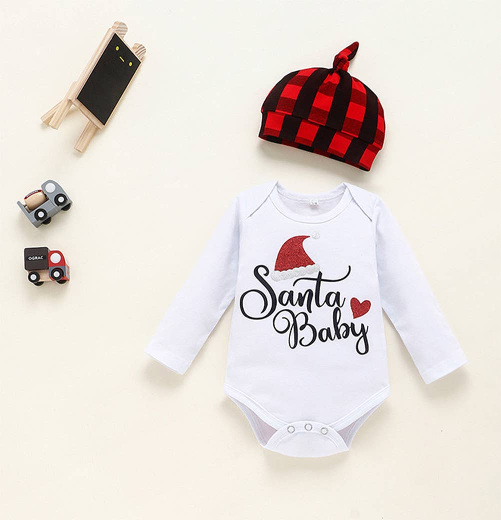 Santa Baby Cotton 3pcs Outfit