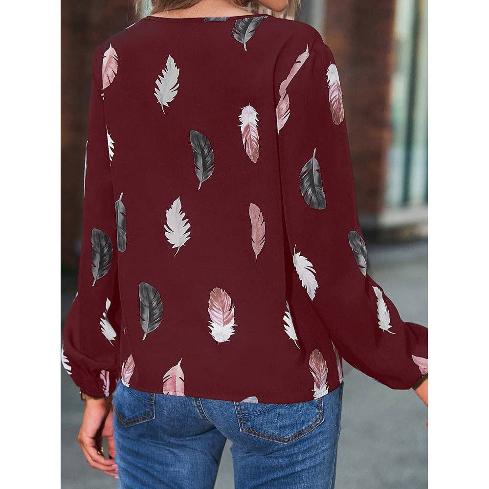 Free Spirit Feather Blouse