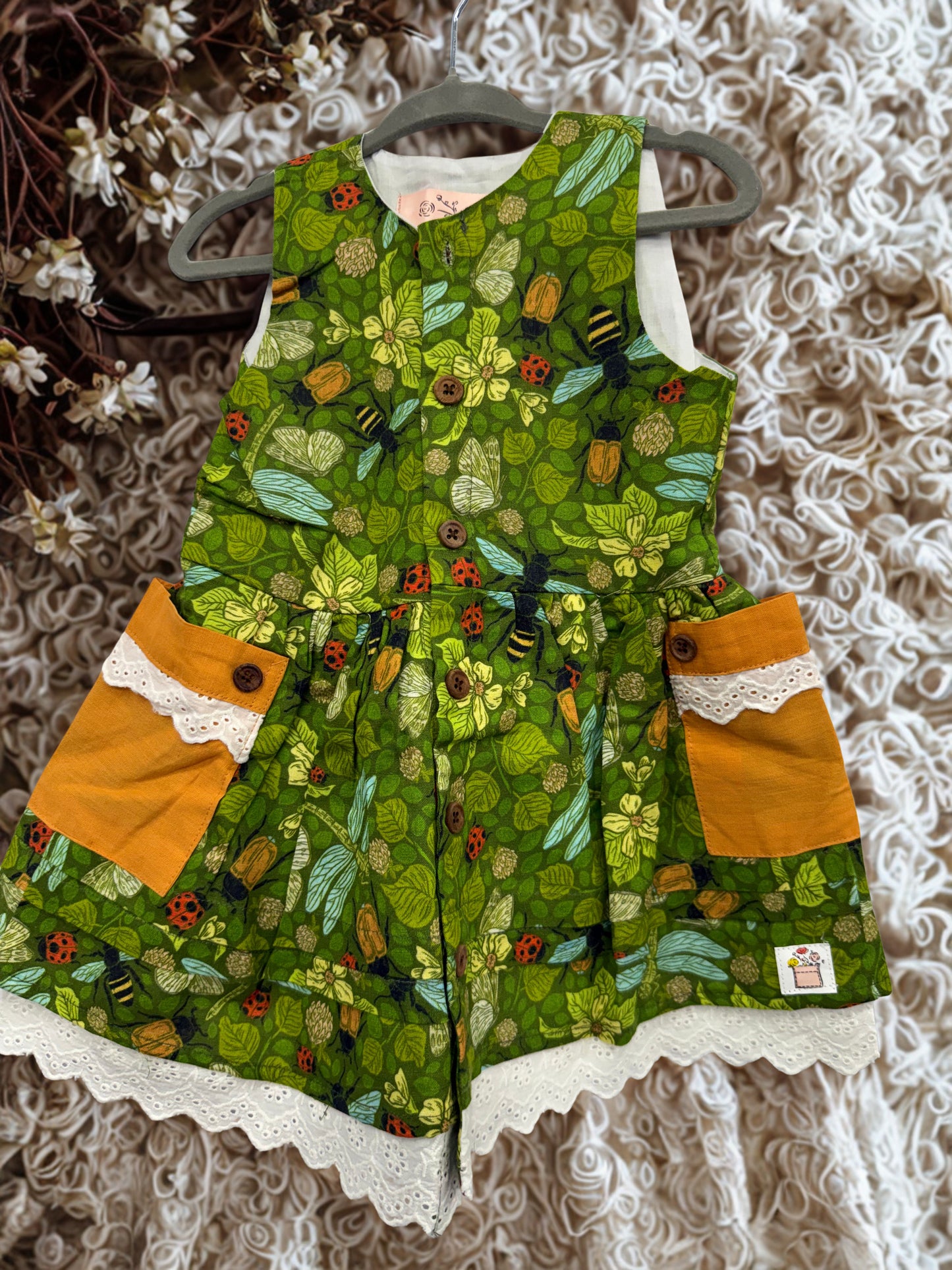 Garden Explorer Button Dress