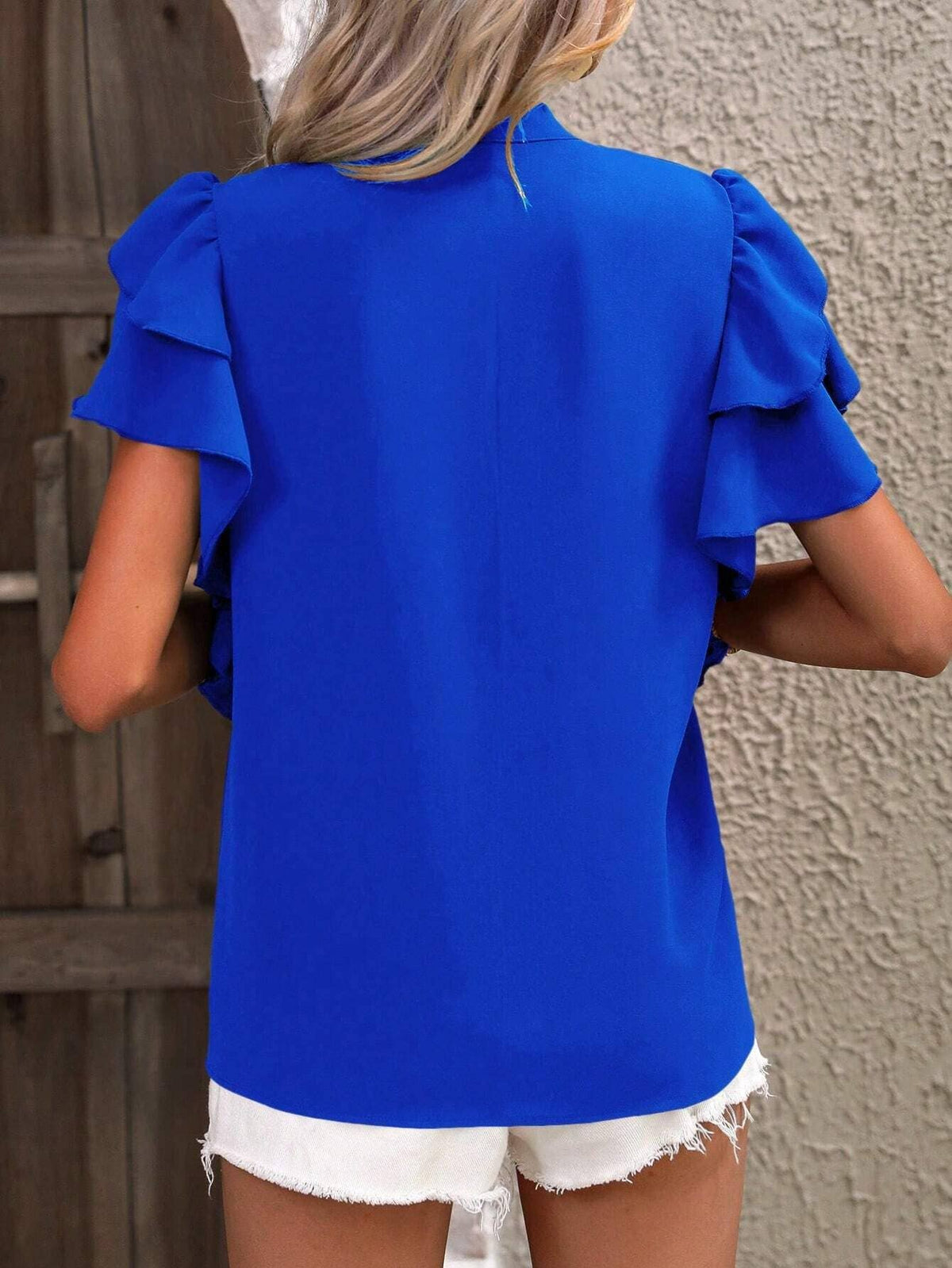 Hello, Gorgeous Ruffle Sleeve Blouse