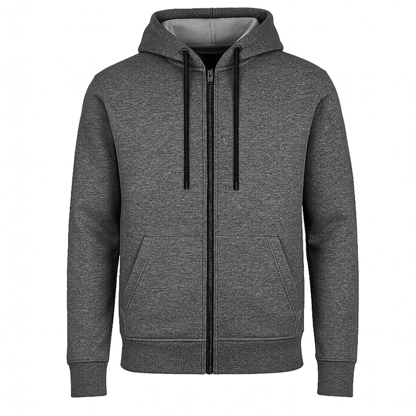 Men's Fleece Lined Zip Up Hoodie (S-3XL): Navy / L