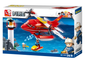Firefighting Water-Plane Building Brick Kit - 348 Pcs
