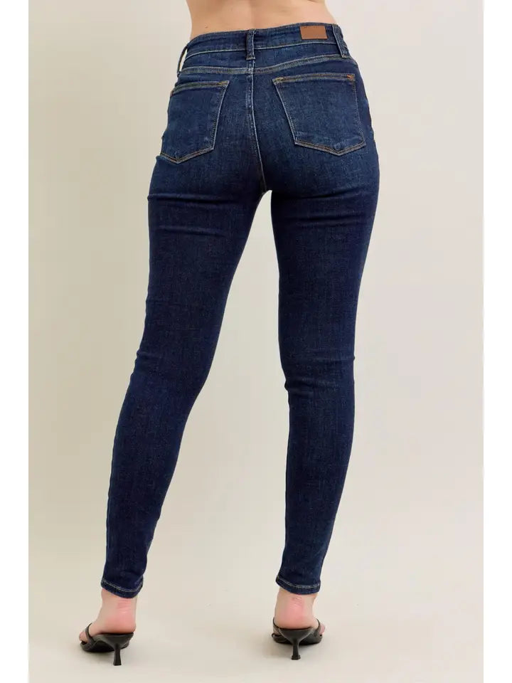 Core High Waisted Skinny with Hand Sanding DK