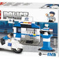 Small City Police Station Building Brick Kit (86 Pcs)