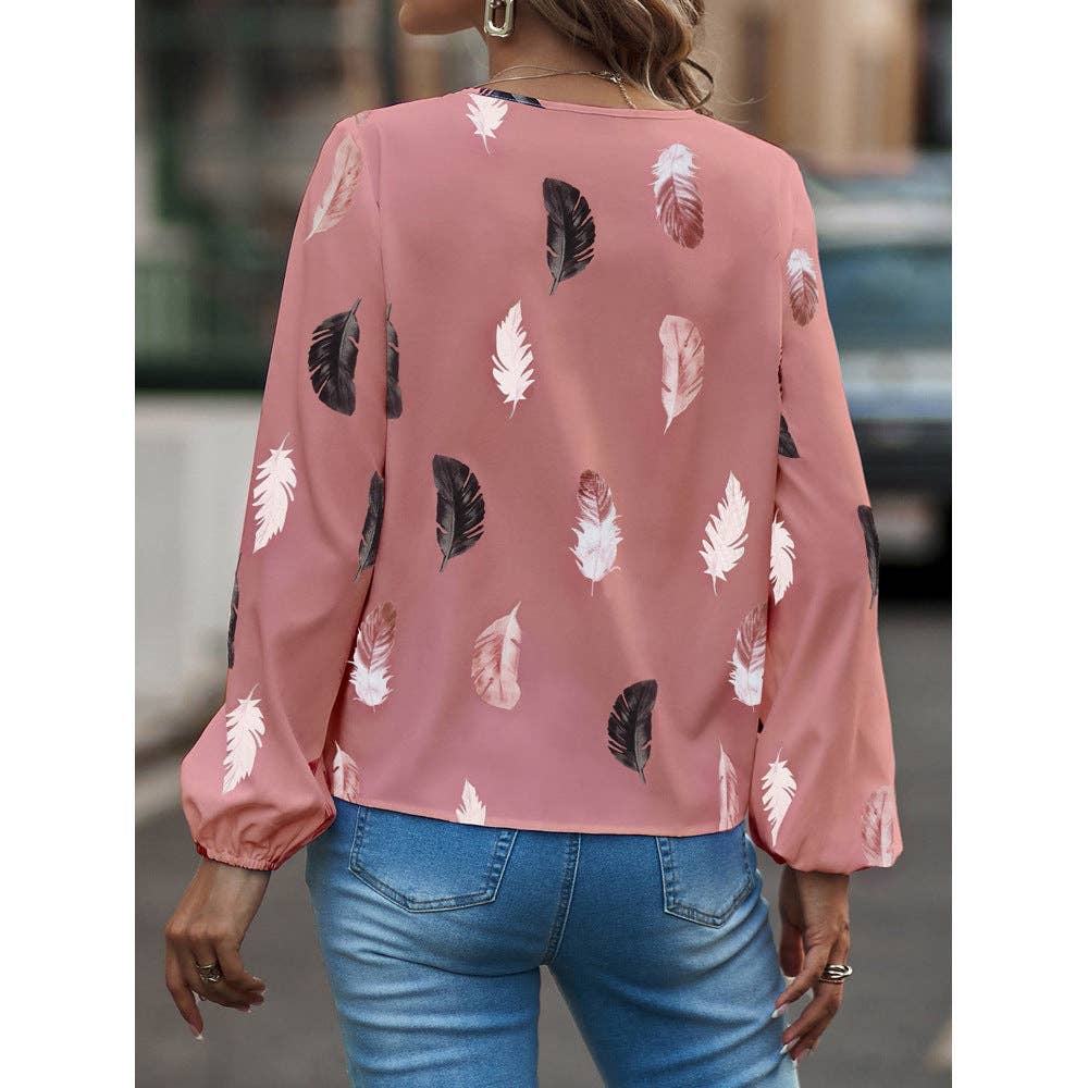 Free Spirit Feather Blouse