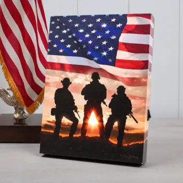 Let Freedom Ring 8x6 Lighted Tabletop Canvas