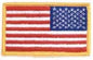 Reverse Design USA Flag, Gold