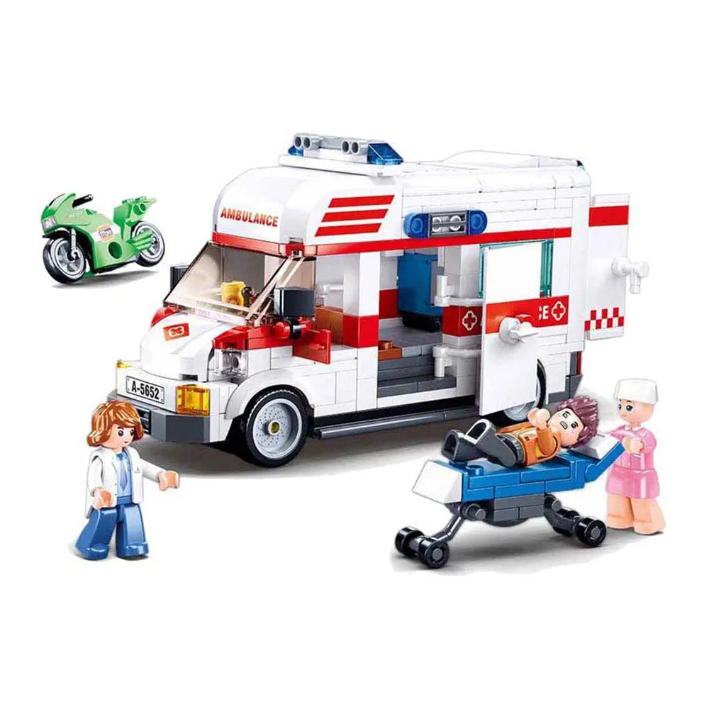 Town Ambulance Building Brick Kit (328 pcs)